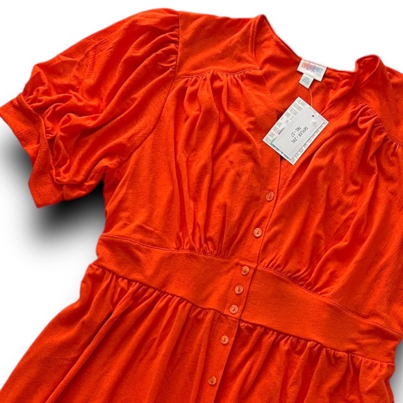 NWT - LuLaRoe Skyler Midi Button Front Dress - Picture 5 of 7